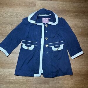 Juicy Couture Blazer Jacket Size S Dark Blue Women Vintage‎